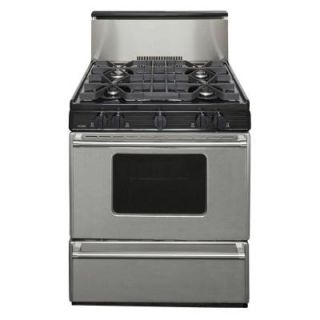 Premier ProSeries 30 in. 3.91 cu. ft. Battery Spark Ignition Gas Range in Stainless Steel P30B3202P