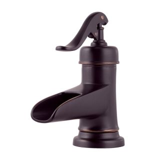 Pfister Ashfield Tuscan Bronze 1 Handle 4 in Centerset WaterSense Bathroom Faucet (Drain Included)