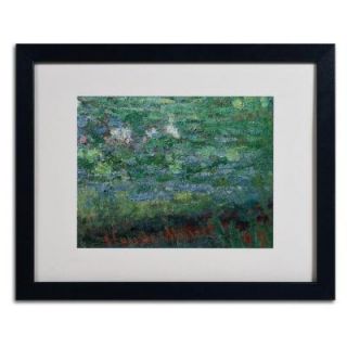 Trademark Fine Art 16 in. x 20 in. The Waterlily Pond Green Matted Black Framed Wall Art BL01452 B1620MF