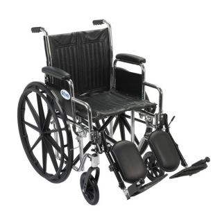 Drive Medical CS18DDA ELR Chrome Sport 18 inch Dual Axle Wheelchair