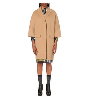 MARNI   Wool, cashmere and angora blend coat