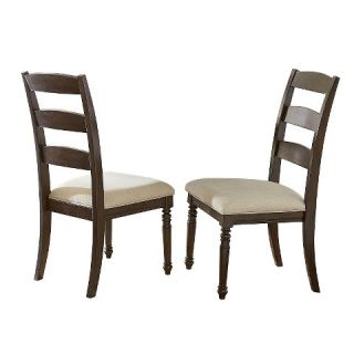 Brinkely Side Chairs Wood/Brown (Set of 2)   Steve Silver Company