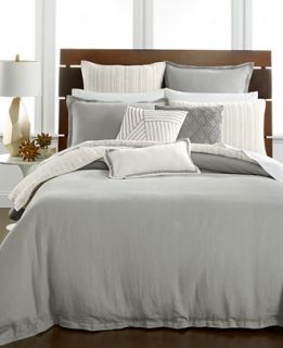 Hotel Collection Linen Fog Duvet Covers, Only at   Bedding