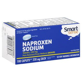 Smart Sense  Naproxen Sodium, 220 mg, Caplets, 100 caplets