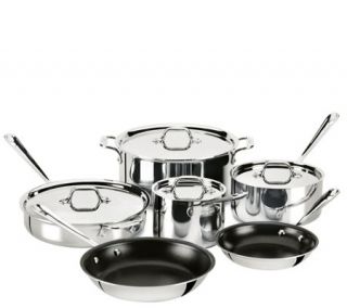 All Clad Stainless Steel 10 Piece Nonstick Cookware Set —