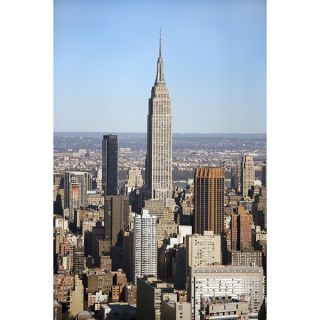 Aerial view of Empire State Building in Manhattan, New York