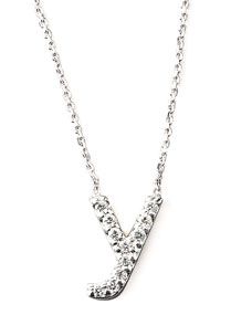KC Designs Diamond Letter Necklace, Y