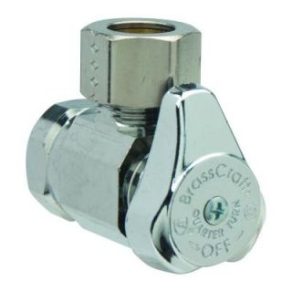 BrassCraft 1/2 in. FIP Inlet x 1/2 in. O.D. Comp Outlet 1/4 Turn Angle Valve G2R37X C1