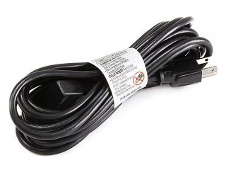 15ft 18AWG Right Angle Power Cord Cable w/ 3 Conductor PC Power Connector Socket (C13/5 15P)   Black