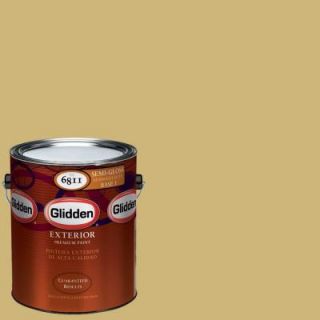 Glidden Premium 1 gal. #HDGY63D Golden Valley Semi Gloss Latex Exterior Paint HDGY63DPX 01S