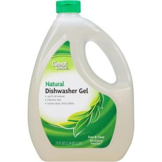 Great Value Natural Dishwasher Gel, 75 fl oz