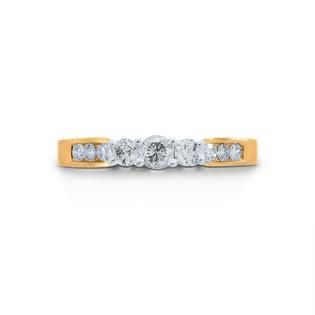 Tradition Diamond 1/2 Cttw. Round 10k Yellow Gold Diamond Engagement