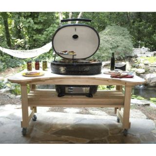 Primo Grills Cypress Table for Extra Large Oval Grill