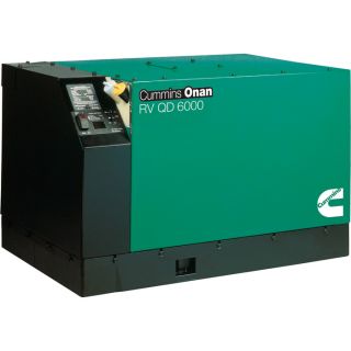 Cummins Onan Quiet Series Diesel RV Generator — 6 kW, Inverter, Variable Speed, Model# 6HDKAH-1044