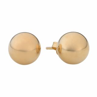 Fremada 14k Yellow Gold 8 mm Ball Earrings   Shopping   Top