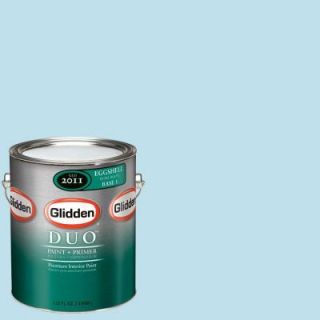Glidden DUO 1 gal. #GLB15 01F Clear Blue Sky Eggshell Interior Paint with Primer GLB15 01E