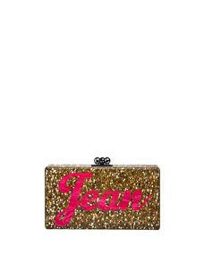 Edie Parker Jean Bespoke Acrylic Clutch Bag, Gold Confetti (Made to Order)