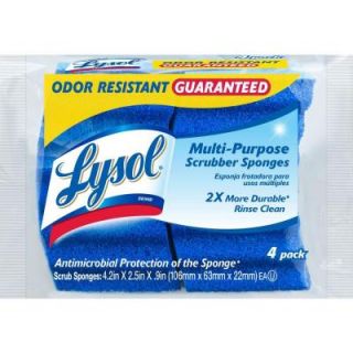 Lysol Odor Resistant Multi Purpose Scrubber Sponges (4 Pack) 57506 4 1