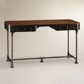 Wood and Metal Industrial Style Desk