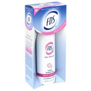 FDS Feminine Deodorant Spray with Chamomile and Vitamin E, White