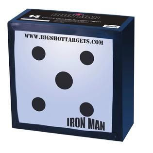 BIGshot Archery Iron Man 14 Travel Discharge Target 14x14x8, 14lbs