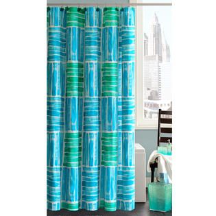 Madison Classics Seaglass Shower Curtain with Hooks   Home   Bed