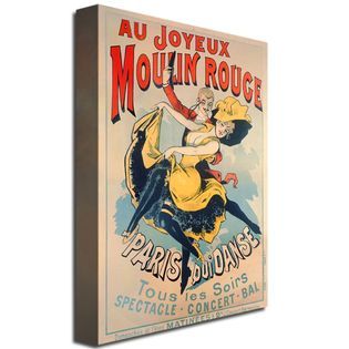 Trademark Fine Art  30x47 inches Jules Cheret Merry Moulin Rouge
