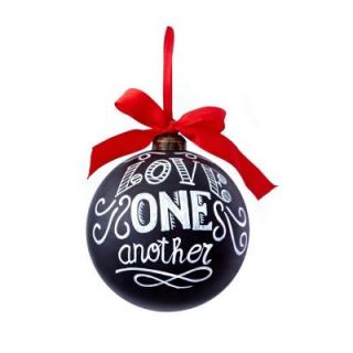 Sage & Co. Classic Christmas Collection 5.25 in. Chalkboard Love One Ornament (6 Pack) XAO20016BK