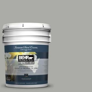 BEHR Premium Plus Ultra 5 gal. #PPF 39 Cool Granite Satin Enamel Interior Paint 775405