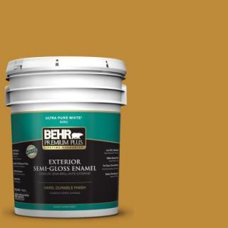 BEHR Premium Plus 5 gal. #S H 340 Treasures Semi Gloss Enamel Exterior Paint 534005