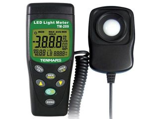 TM 209 Digital LED Light Level Meter 400,000 Lux FC Measuring Luxmeter TM209