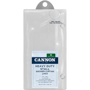 Cannon  Heavy duty stall shower curtain liner 54 x 78 inch