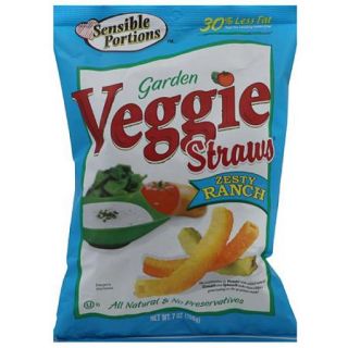 Sensible Portions Zesty Ranch Garden Veggie Straws, 7 oz, (Pack of 12)