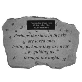 Kay Berry 56521 Perhaps the Stars in the Sky  Engravable Memorial Stone