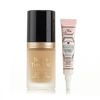 Too Faced Born This Way Foundation with Free Deluxe Hangover Primer Sample   Sand   7890601
