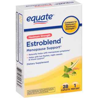 Equate Maximum Strength Estroblend Menopause Support Caplets, 28 count
