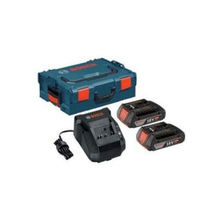 Bosch SKC181 202L 18V 2.0 Ah Lithium Ion Batteries and Charger with L Boxx 2 Storage Case