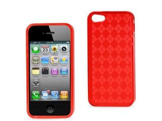 Reiko Red Rhombus, Polymer Case, For:Iphone 5, Screen Protector #PSC03 IPHONE5RD