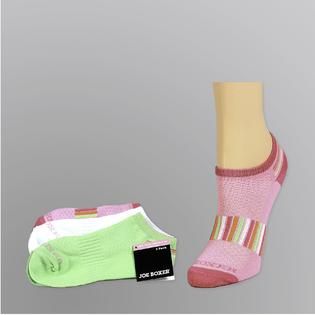 Joe Boxer Girl’s Socks 3 pk Low Cut White/Pink/Green   Kids   Kids