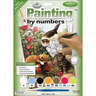 Junior Small Paint By Number Kit 8 3/4 X 11 3/4 Kittens At Play