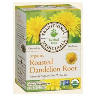 Organic Roasted Dandelion Root Tea Traditional Medicinals 16 Bag