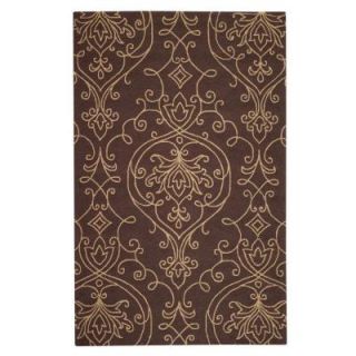 Home Decorators Collection Kenilworth Chocolate and Gold 5 ft. x 8 ft. Area Rug 0467230210