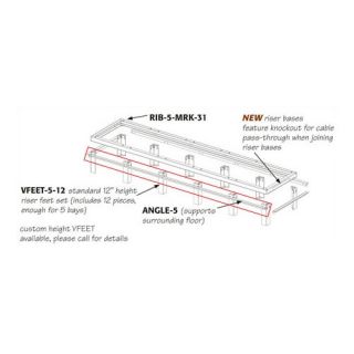 RIB Series Raised Floor Support Angles for Use with RIB X MRK 42 Riser