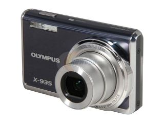 Refurbished OLYMPUS X 935 Gray 12 MP 5X Optical Zoom 24mm Wide Angle Digital Camera