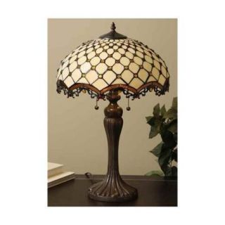Jewel Roman Table Lamp w Metal Base