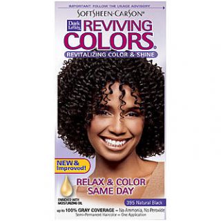 Dark and Lovely Reviving Colors 395 Natural Black Hair Color 1 CT BOX