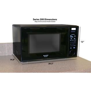 Sharp  Mid Size 1.1 Cu. Ft. 1000W Microwave Oven in Smooth Black