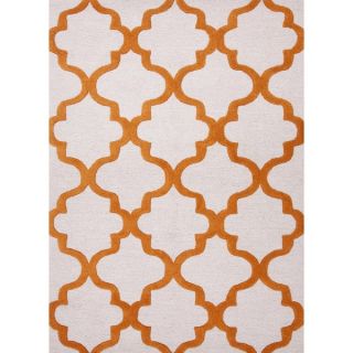 Hand Tufted Modern Geometric Rectangular Wool Rug (5 x 8