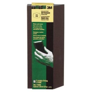 3M Pro Pad 2.87 in. x 8 in. x 1 in. Fine and Medum Grit Extra Large Single Angle Sanding Sponge 910PSA 12 CC