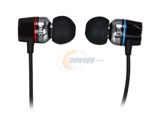 Open Box Monster Black Turbine 3.5mm Gold Plated Connector In Ear High Performance Noise Isolating Headphone (Black)